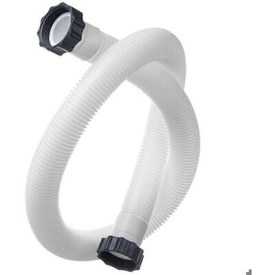NOBRAND Tuyau de rechange pour pompe de piscine Diamètre 38 cm - Longueur 150 cm - Compatible pompes Intex Blanc - Publicité NOBRAND Tuyau de rechange pour pompe de piscine Diamètre 38 cm - Longueur 150 cm - Compatible pompes Intex Blanc - Publicité