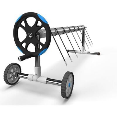 AREBOS Enrouleur de Piscine Mobile 3-57 m – Réglable Robuste Inox/Alu UV Résistant Facile à Utiliser et Déplacer Sûr & Durable - Publicité AREBOS Enrouleur de Piscine Mobile 3-57 m – Réglable Robuste Inox/Alu UV Résistant Facile à Utiliser et Déplacer Sûr & Durable - Publicité