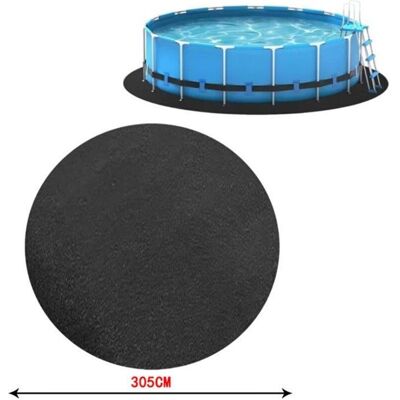 NOBRAND Tapis de sol rond pour piscine hors sol – Diamètre 305 m – Matériau géotextile solide – Protège contre perforations et débri Bleu - Publicité NOBRAND Tapis de sol rond pour piscine hors sol – Diamètre 305 m – Matériau géotextile solide – Protège contre perforations et débri Bleu - Publicité