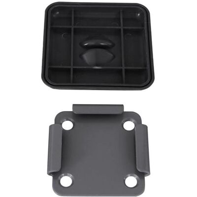 Socle fixation de store - SONGMICS - 115x115x15mm - Gris - Métal+peinture Gris - Publicité Socle fixation de store - SONGMICS - 115x115x15mm - Gris - Métal+peinture Gris - Publicité