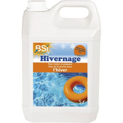 Produit hivernage piscine - BSI - Hivernage Liquide 5 L - Protection hiver - Anti dépôts - Eau piscine Bleu - Publicité Produit hivernage piscine - BSI - Hivernage Liquide 5 L - Protection hiver - Anti dépôts - Eau piscine Bleu - Publicité
