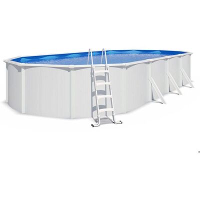 trigano Piscine hors sol acier ovale 915 x 455 x 132 m blanche SAPHIR Blanc - Publicité trigano Piscine hors sol acier ovale 915 x 455 x 132 m blanche SAPHIR Blanc - Publicité