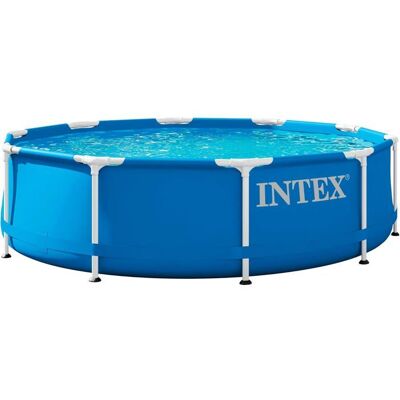 NOBRAND Intex Metal Frame Pool - Above Ground Pool - Ø 305 x 76 cm Blue - Publicité NOBRAND Intex Metal Frame Pool - Above Ground Pool - Ø 305 x 76 cm Blue - Publicité