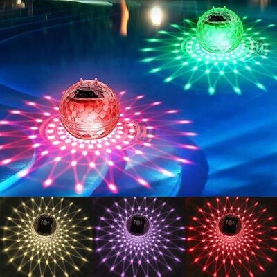 NOBRAND 2 Pièces Lampe Flottante Piscine Solaire 7 Couleurs Lumière Piscine Flottante pour piscines fêtes étangs pelous - Publicité NOBRAND 2 Pièces Lampe Flottante Piscine Solaire 7 Couleurs Lumière Piscine Flottante pour piscines fêtes étangs pelous - Publicité