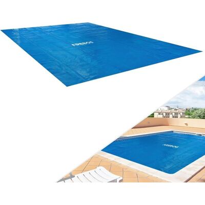 AREBOS Pool bâche/Couverture Solaire Bâche Solaire carrée Ø 45 x 22 m Bâche Solaire épaisseur 120µm Bâche Solaire de Bleu - Publicité AREBOS Pool bâche/Couverture Solaire Bâche Solaire carrée Ø 45 x 22 m Bâche Solaire épaisseur 120µm Bâche Solaire de Bleu - Publicité