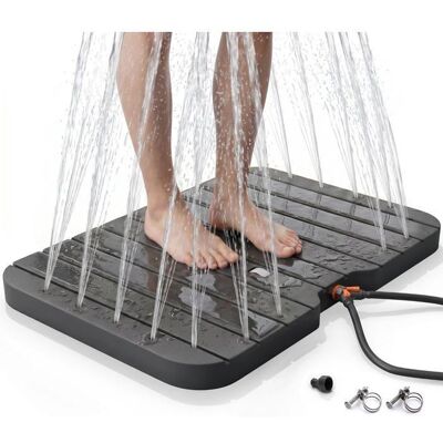 AREBOS Douche de sol pour jardin piscine et sauna Douche dextérieur avec pédale Noir - Publicité AREBOS Douche de sol pour jardin piscine et sauna Douche dextérieur avec pédale Noir - Publicité