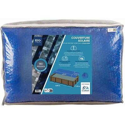 EDG BY AQUALUX INTERNATIONAL Bache Solaire 234x476 Bleue Foncée 180 Microns Sans Ourlet EDG pour piscine tubulaire 244x488 Bleu - Publicité EDG BY AQUALUX INTERNATIONAL Bache Solaire 234x476 Bleue Foncée 180 Microns Sans Ourlet EDG pour piscine tubulaire 244x488 Bleu - Publicité
