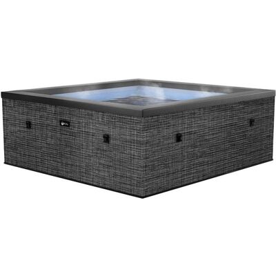 NETSPA Spa – Celestia – Semi-Rigide carré 6 Places Coloris Flint Grey – SP-CLS6-FG Noir - Publicité NETSPA Spa – Celestia – Semi-Rigide carré 6 Places Coloris Flint Grey – SP-CLS6-FG Noir - Publicité