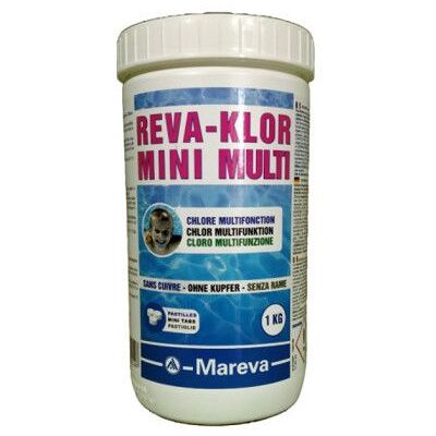 MAREVA Traitement piscine Reva-Klor Mini-galets multi-... Blanc - Publicité MAREVA Traitement piscine Reva-Klor Mini-galets multi-... Blanc - Publicité