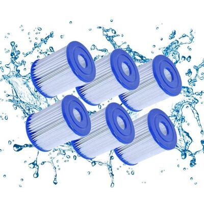 SANS MARQUE Cartouche filtrante Bestway taille I pour piscines cartouche de rechange Bestway Easy Set pour piscines (6 pièces) - Publicité SANS MARQUE Cartouche filtrante Bestway taille I pour piscines cartouche de rechange Bestway Easy Set pour piscines (6 pièces) - Publicité