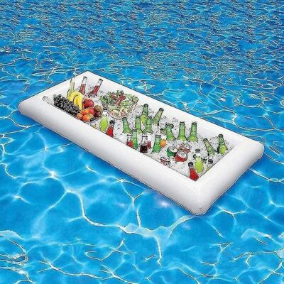 NOBRAND Plateau flottant pour piscine. porte-bières flottant en PVC. plateau de buffet gonflable - Publicité NOBRAND Plateau flottant pour piscine. porte-bières flottant en PVC. plateau de buffet gonflable - Publicité