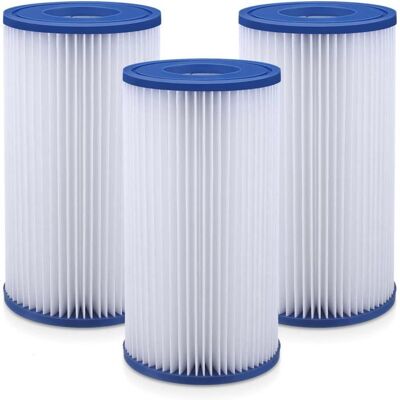 SANS MARQUE Filtres de rechange pour piscine compatibles sadaptent parfaitement aux cartouches filtrantes Bestway type III lot de 3 - Publicité SANS MARQUE Filtres de rechange pour piscine compatibles sadaptent parfaitement aux cartouches filtrantes Bestway type III lot de 3 - Publicité