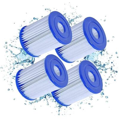 SANS MARQUE Cartouche filtrante Bestway taille I pour piscines cartouche de rechange Bestway Easy Set pour piscines (4 pièces) - Publicité SANS MARQUE Cartouche filtrante Bestway taille I pour piscines cartouche de rechange Bestway Easy Set pour piscines (4 pièces) - Publicité