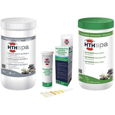 Kit de démarrage brome pour spa - HTH Blanc - Publicité Kit de démarrage brome pour spa - HTH Blanc - Publicité