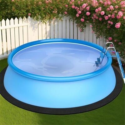 NOBRAND Tapis de sol pour piscine ronde 37 m : antidérapant ultra absorbant pliable pour piscine hors sol et spa extérieur et intérieur Bleu - Publicité NOBRAND Tapis de sol pour piscine ronde 37 m : antidérapant ultra absorbant pliable pour piscine hors sol et spa extérieur et intérieur Bleu - Publicité