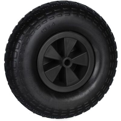 Relaxdays Roue de brouette 4.00-6 caoutchouc jante en plastique increvable charge maximale : 100 kg noire Noir - Publicité Relaxdays Roue de brouette 4.00-6 caoutchouc jante en plastique increvable charge maximale : 100 kg noire Noir - Publicité