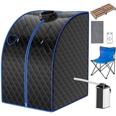 COSTWAY 1000W Cabine de Sauna Portable à Vapeur Capacité 3L avec Fonction datomisation Télécommande Synchronisation Noir Noir - Publicité COSTWAY 1000W Cabine de Sauna Portable à Vapeur Capacité 3L avec Fonction datomisation Télécommande Synchronisation Noir Noir - Publicité