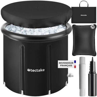 Spa - TECTAKE - Baignoire à glace HELSINKI en PVC pliable avec triple isolation et pompe incluse ø 75 x 75 cm - Noir Noir - Publicité Spa - TECTAKE - Baignoire à glace HELSINKI en PVC pliable avec triple isolation et pompe incluse ø 75 x 75 cm - Noir Noir - Publicité
