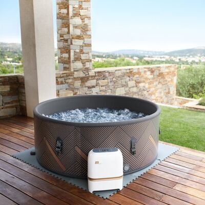 MSPA Spa gonflable rond Ø 173cm MONO - 6 places Gris - Publicité MSPA Spa gonflable rond Ø 173cm MONO - 6 places Gris - Publicité