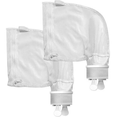 PHONILLICO Lot 2 Sacs pour Polaris 280 / 480 - Filtre robot nettoyeur piscine filet rechange K13/K16 Sac à limon avec fermeture zip Blanc - Publicité PHONILLICO Lot 2 Sacs pour Polaris 280 / 480 - Filtre robot nettoyeur piscine filet rechange K13/K16 Sac à limon avec fermeture zip Blanc - Publicité