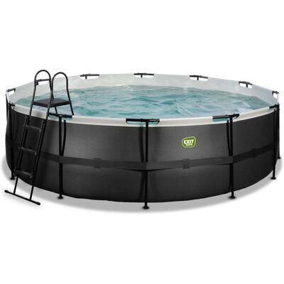 EXIT TOYS EXIT Black Leather Piscine Tubulaire ø488 – Piscine Hors Sol – avec Pompe de Filtration – Noir Noir - Publicité EXIT TOYS EXIT Black Leather Piscine Tubulaire ø488 – Piscine Hors Sol – avec Pompe de Filtration – Noir Noir - Publicité