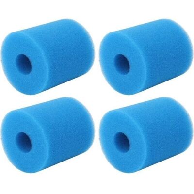 NOBRAND Éponge de filtre de piscine Type H - 4 pièces - Réutilisable - Lavable - 102x90x30 mm - Filtration efficace Bleu - Publicité NOBRAND Éponge de filtre de piscine Type H - 4 pièces - Réutilisable - Lavable - 102x90x30 mm - Filtration efficace Bleu - Publicité