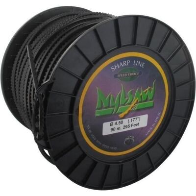 NYLSAW - Nylsaw Dentelé - 90m - 4.5mm - Trimmer line - Publicité NYLSAW - Nylsaw Dentelé - 90m - 4.5mm - Trimmer line - Publicité