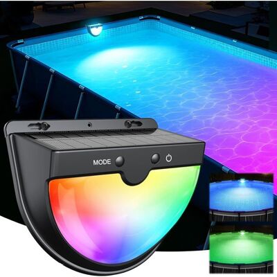 NOBRAND Éclairage solaire sans fil pour piscines hors sol en métal LED étanche et antichoc mode multicolore 2026 - Publicité NOBRAND Éclairage solaire sans fil pour piscines hors sol en métal LED étanche et antichoc mode multicolore 2026 - Publicité