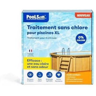 BSI Désinfection sans chlore - PooLSan - Kit piscine grande taille - Pour la désinfection de votre eau de piscine - Publicité BSI Désinfection sans chlore - PooLSan - Kit piscine grande taille - Pour la désinfection de votre eau de piscine - Publicité