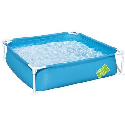 Bestway Piscine Rigide Enfant 122x122x305 cm +2 Ans Jardin 56217 Bleu - Publicité Bestway Piscine Rigide Enfant 122x122x305 cm +2 Ans Jardin 56217 Bleu - Publicité