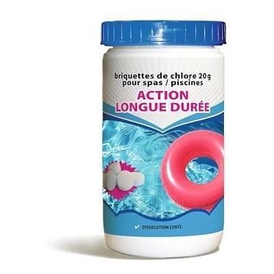 BSI - Chlore action longue durée ou chlore lent - Galets 20g - Dissolution lente - Désinfection - Piscine - 1kg Blanc - Publicité BSI - Chlore action longue durée ou chlore lent - Galets 20g - Dissolution lente - Désinfection - Piscine - 1kg Blanc - Publicité