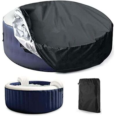 Virex® Housse de Protection pour Piscine ou SpaRonde Couvercle du Spa Solaire Extérieur Housse Ronde pour SPA Imperméable À La Pous - Publicité Virex® Housse de Protection pour Piscine ou SpaRonde Couvercle du Spa Solaire Extérieur Housse Ronde pour SPA Imperméable À La Pous - Publicité