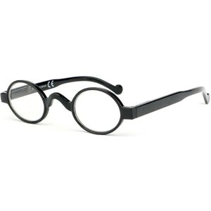 Lunettes Loupes-New Time-Lunettes lecture rondes noires Aida - Dioptrie +4 - Noir Noir - Publicité Lunettes Loupes-New Time-Lunettes lecture rondes noires Aida - Dioptrie +4 - Noir Noir - Publicité