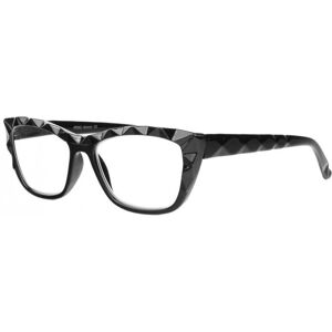 Lunettes Loupes-New Time-Grandes Lunettes Loupe Femme Noires Fashion Confort Mella - Dioptrie +4 - Noir - Publicité Lunettes Loupes-New Time-Grandes Lunettes Loupe Femme Noires Fashion Confort Mella - Dioptrie +4 - Noir - Publicité