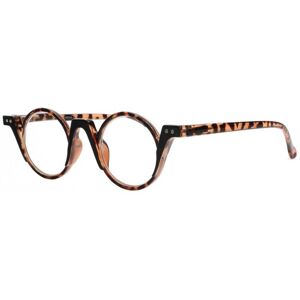 Lunettes Loupes-New Time-Lunettes de Lecture Rondes Vintage Marron Ecailles Letta - Dioptrie 35 - Marron - Publicité Lunettes Loupes-New Time-Lunettes de Lecture Rondes Vintage Marron Ecailles Letta - Dioptrie 35 - Marron - Publicité