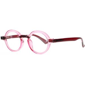 Lunettes Loupes-New Time-Lunettes de Lecture Rondes Roses Transparentes Originales Gony - Dioptrie 15 - Rose - Publicité Lunettes Loupes-New Time-Lunettes de Lecture Rondes Roses Transparentes Originales Gony - Dioptrie 15 - Rose - Publicité