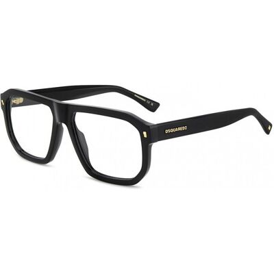 DSQUARED² Lunettes de Vue Dsquared2 D2 0146 57/16/145 Black Acetate frames MAN D2 0146 - Publicité DSQUARED² Lunettes de Vue Dsquared2 D2 0146 57/16/145 Black Acetate frames MAN D2 0146 - Publicité