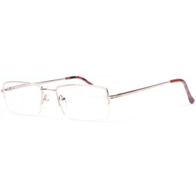 Lunettes Loupes-Proloupe-Lunettes Loupe Demi Cerclees Dorees en Metal Legeres Solly - Dioptrie 2 - Jaune - Publicité Lunettes Loupes-Proloupe-Lunettes Loupe Demi Cerclees Dorees en Metal Legeres Solly - Dioptrie 2 - Jaune - Publicité