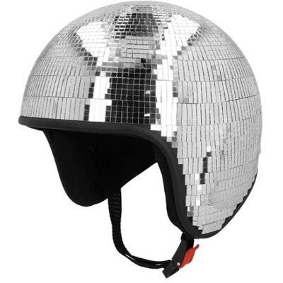 CASQUE BOULE À FACETTES ARGENT DISCO ADULTE Gris Argent Gris - Publicité CASQUE BOULE À FACETTES ARGENT DISCO ADULTE Gris Argent Gris - Publicité
