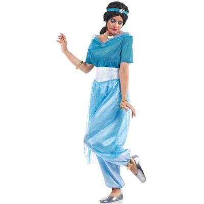 Déguisement - DISNEY - Princesse Jasmin - Adulte - Bleu - Intérieur Bleu - Publicité Déguisement - DISNEY - Princesse Jasmin - Adulte - Bleu - Intérieur Bleu - Publicité