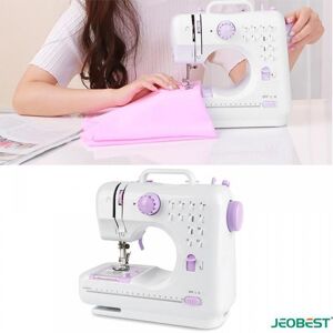 JEOBEST.Mini Machine à Coudre Domestique - 12 Points - Double Fil - Électrique + Manuelle - Blanch Blanc - Publicité JEOBEST.Mini Machine à Coudre Domestique - 12 Points - Double Fil - Électrique + Manuelle - Blanch Blanc - Publicité