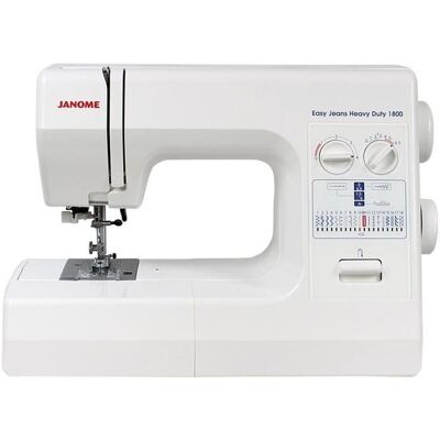 Machine à coudre électromécanique blanche - Janome - 11 à 29 lignes - Canette horizontale - Boutonnière automatique Blanc - Publicité Machine à coudre électromécanique blanche - Janome - 11 à 29 lignes - Canette horizontale - Boutonnière automatique Blanc - Publicité