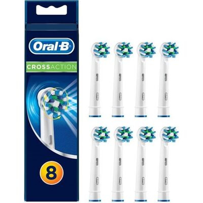 Oral-B CrossAction 8 brossettes de rechange - Publicité Oral-B CrossAction 8 brossettes de rechange - Publicité