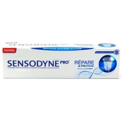 Dentifrice Sensodyne Répare et Protège - Dents sensibles - Publicité Dentifrice Sensodyne Répare et Protège - Dents sensibles - Publicité