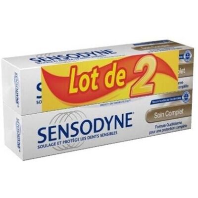 SENSODYNE Dentifrice Soin Complet 2x75ml - Publicité SENSODYNE Dentifrice Soin Complet 2x75ml - Publicité