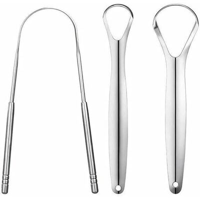 Gratte-langue portable en acier inoxydable - GENERIC - Kit doutils de nettoyage recyclé extra stable - Publicité Gratte-langue portable en acier inoxydable - GENERIC - Kit doutils de nettoyage recyclé extra stable - Publicité