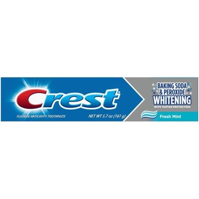 Dentifrice Crest au Fluor pour Blanchiment et Anti-Caries - Menthe Fraîche - Publicité Dentifrice Crest au Fluor pour Blanchiment et Anti-Caries - Menthe Fraîche - Publicité