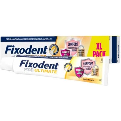Fixodent Pro Ultimate Colle pour Prothèses - Neutre, Longue Durée - Publicité Fixodent Pro Ultimate Colle pour Prothèses - Neutre, Longue Durée - Publicité
