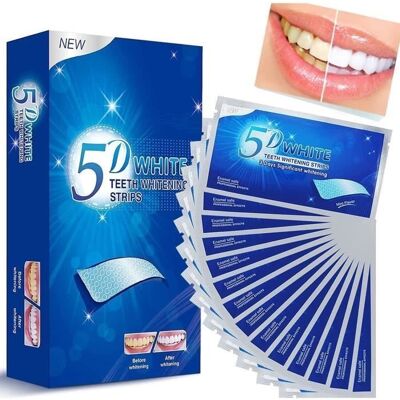 Bandes blanchissantes pour dents blanches - 28 bandes non sensibles - Publicité Bandes blanchissantes pour dents blanches - 28 bandes non sensibles - Publicité