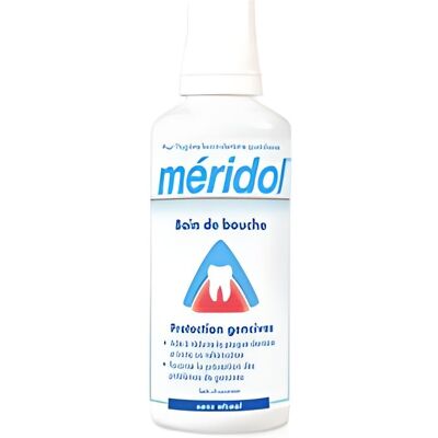 Mise en bouche Meridol Protection Gencives - Sans alcool - 400ml - Publicité Mise en bouche Meridol Protection Gencives - Sans alcool - 400ml - Publicité